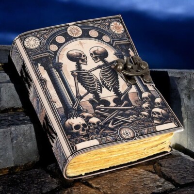 Vintage leather Journal The Lovers Book of Shadows Handmade Leather Journal-image