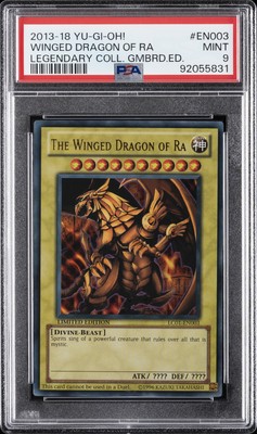 2013-2018 YU-GI-OH! LEGEND COLL GAMEBOARD ED THE WINGED DRAGON OF RA PSA 9-image