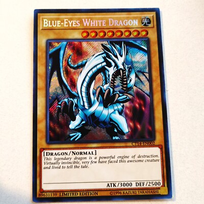 Blue-Eyes White Dragon - CT14-EN002 - Secret Rare 1st NM 2017 Mega-Tins-image