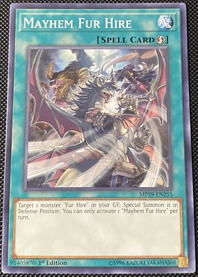 Mayhem Fur Hire MP19-EN255 2019 Gold Sarcophagus Tin Mega Pack 1st Edition-image