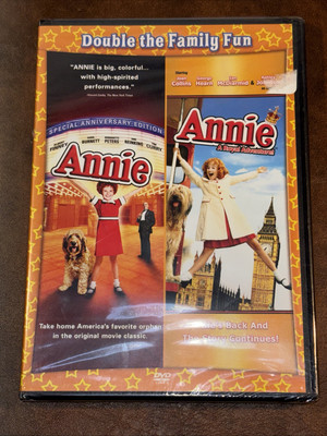 Annie/Annie:Royal Adventure (DVD, 2-Disc Set) Double Feature Disc & Cover Only-image
