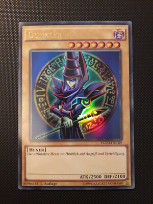 Yu-Gi-Oh! Dunkler Magier, YGLD-DEC09, Ultra Rare, 1. Edition, German, NM-M-image