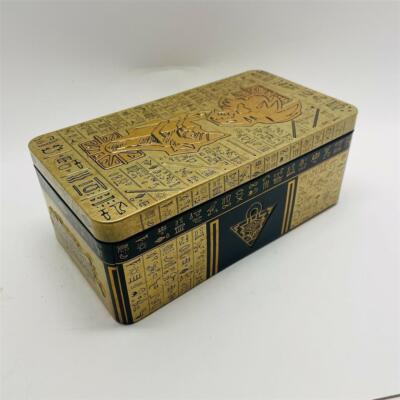 YuGiOH 2021 MEGA TIN! GOLD TIN OF ANCIENT BATTLES “EMPTY” COLLECTAB + Bonus Gift-image
