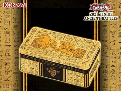 Yu-Gi-Oh! 2021 Sealed Tin of Ancient Battles, 1 Tin SEALED-image
