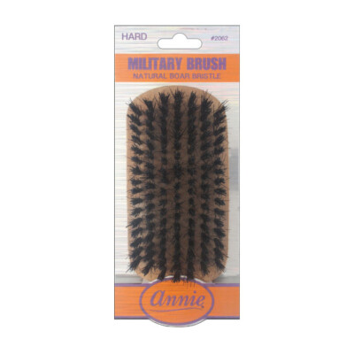 Annie Wooden Club Wave Military Brush Hard Natural Boar Bristles No Handle 2062-image