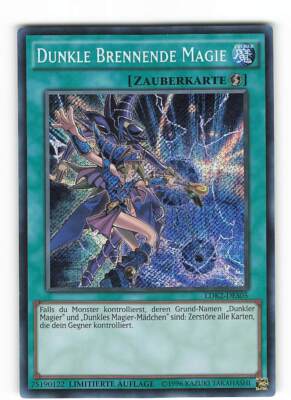 Yugioh DARK BURNING MAGIC, ldk2-des05 Secret Rare German NM Limited-image
