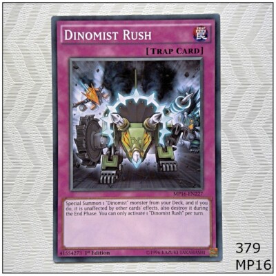 Dinomist Rush - MP16-EN227 - Common 1st Edition Yugioh-image
