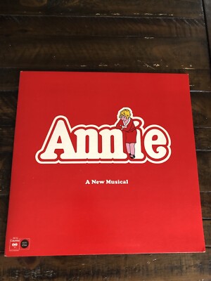 ANNIE Original Broadway Cast Soundtrack LP Vinyl Record 1977 12