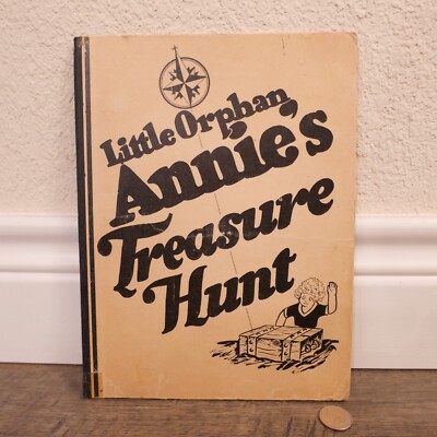 1933 Little Orphan Annie's Treasure Hunt Game Board OVALTINE Wander Company-image