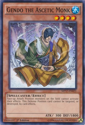 Gendo the Ascetic Monk - MP17-EN023 - Common - 1st Edition - Heavily Played-image
