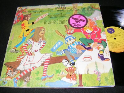 1977 Prog Rock ANNIE IN WONDERLAND LP Annie Haslam ROY WOOD Gatefold Advance Stk-image