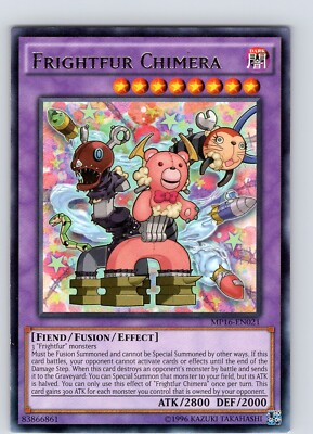 Yu-Gi-Oh TCG Frightfur Chimera MP16-EN021 Unlimited Regular Rare Card NM-image