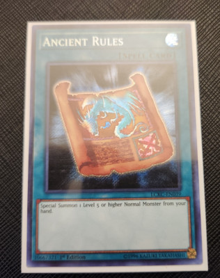 Yu-Gi-Oh! Ancient Rules LCKC-EN039 Secret Rare 1st Edition!!!-image