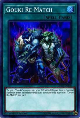 Yu-Gi-Oh Card - MP18-EN070 - GOUKI RE-MATCH (super rare holo) - NM/M-image