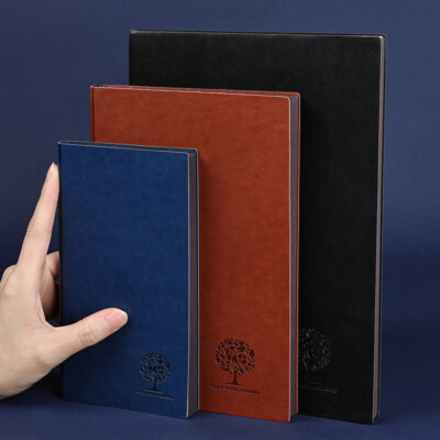 PU Leather Journal A6/A5/B5 Notebook Lined Paper Writing Vintage Diary 224 Pages-image