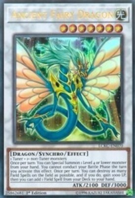 Yugioh! MP Ancient Fairy Dragon - LCKC-EN070 - Ultra Rare - 1st Edition Moderate-image