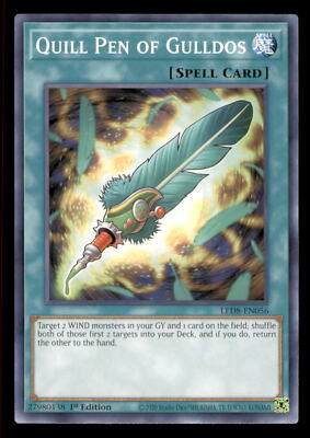 Yugioh Quill Pen of Gulldos #LED8-EN056 Legendary Duelists: Synchro Storm LP-image