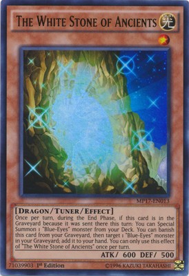 The White Stone of Ancients - MP17-EN013 - Ultra Rare - 1st Edition x1 - Lightly-image
