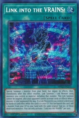 1x Link into the VRAINS! - 1st Ed NM Eng YuGiOh - 2022 Mega Tin - Pharoah's Gods-image