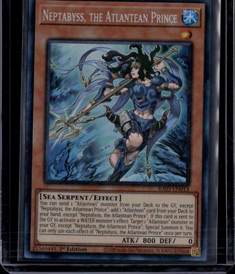 Yu-Gi-Oh! Neptabyss, the Atlantean Prince RA03-EN013 Collector's Rare 1st Ed NM-image