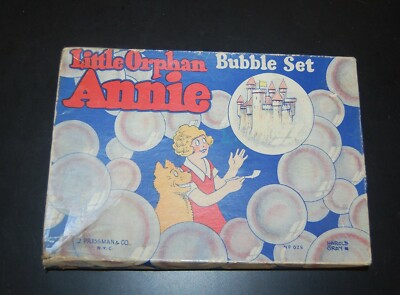 VINTAGE 1930'S LITTLE ORPHAN ANNIE BUBBLE SET J PRESSMAN -image