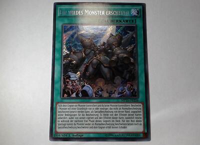 Yugioh A WILD MONSTER APPEARS! , mp15-de234 secret rare German excellent -image