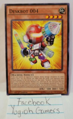 YUGIOH DESKBOT 004 COMMON LIGHT PLAYED-image