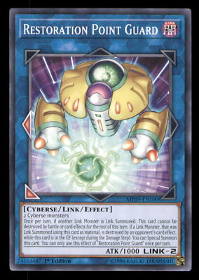 Yugioh Restoration Point Guard #MP19-EN100 2019 Gold Tin Mega Pack LP-image