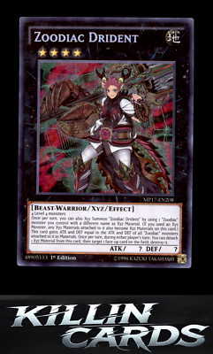 1st Edition Zoodiac Drident MP17-EN208 Secret Rare 2017 Mega-Tins Mega Pack YuGi-image