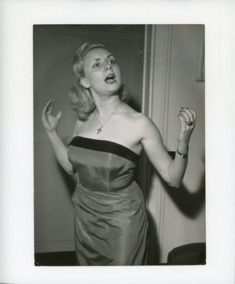 Annie Cordy, May 1952 Vintage Silver Print Silver Print 13x18 Circa-image