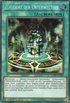 yugioh 1x refuge of the underworld LCKC-DE030 SECRET RARE 1 EDITION GERMAN-image