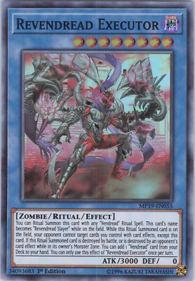 Revendread Executor NM MP19 1st 2019 Gold Sarcophagus Tin Mega Pack Yugioh-image