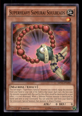Yugioh Superheavy Samurai Soulbeads #MP15-EN200 2015 Mega-Tins Mega Pack LP-image