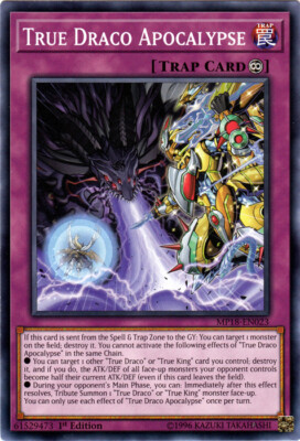 True Draco Apocalypse - MP18-EN023 - Common - 1st Edition NM YuGiOh!  2018 Mega--image