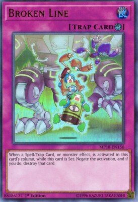 Yu-Gi-Oh! Broken Line 1st Ed. MP18-EN156 Ultra Rare NM/LP x1-image