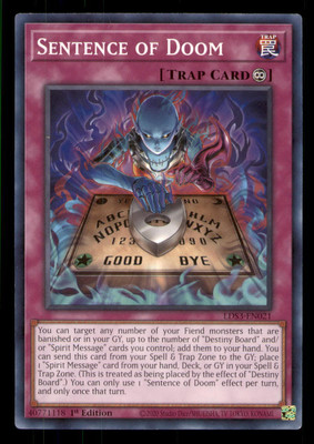 Yugioh Sentence of Doom #LDS3-EN021 Legendary Duelists: Season 3 LP-image