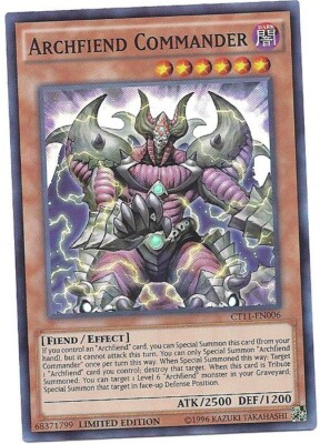 3 x Archfiend Commander - CT11-EN006 - Super Rare - Limited Edition Near Mint, E-image