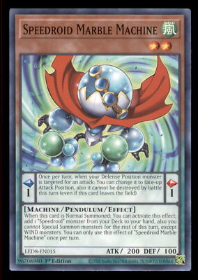 Yugioh Speedroid Marble Machine #LED8-EN015 Legendary Duelists: Synchro Storm LP-image