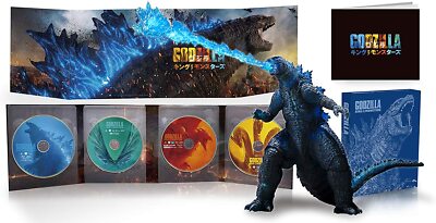 S.H.MonsterArts Godzilla 2019 Poster Color Ver Japan Limited 4Disc & Figure F/S-image