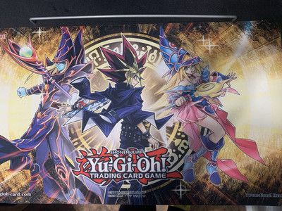 Yu-Gi-Oh! 2020 Win-A-Mat Playmat - Yami Yugi, Dark Magician, Dark Magician Girl-image
