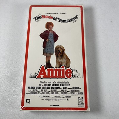 Annie VHS SEALED Slipcase Wrap Up Sticker Columbia Tristar Carol Burnett-image