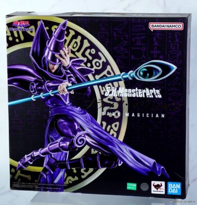 Bandai S.H.MonsterArts Action Figure Dark Magician (Yu-Gi-Oh!)-image