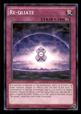 Yugioh Re-qliate #MP15-EN242 2015 Mega-Tins Mega Pack LP-image