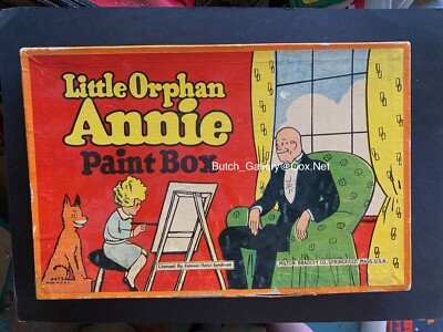 LITTLE ORPHAN ANNIE LOA 1930s Paint Box cartoon original vintage toy-image