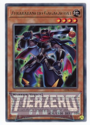 Yugioh Zubababancho Gagagacoat LED6-EN035 Rare 1st Edition NM/LP-image