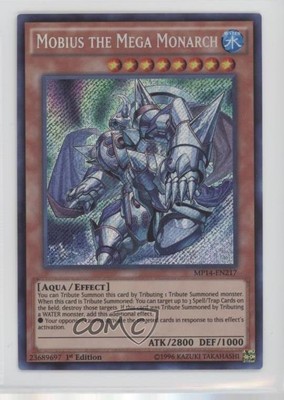 2014 Yu-Gi-Oh! Mega-Tins Pack 1st Edition Mobius the Mega Monarch 3c7-image