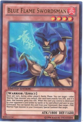 Yu-Gi-Oh Card - LC04-EN001 - BLUE FLAME SWORDSMAN (ultra rare holo) - NM-image