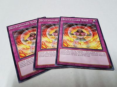 3x Yu-Gi-Oh 2015 Mega-Tin Mega Pack  #MP15-EN110 Battleguard Rage-image