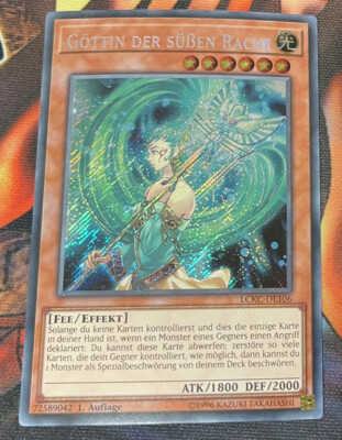 Goddess of Sweet Revenge - GERMAN - Secret Rare 1st LP LCKC-EN106 DE106 Yugioh-image