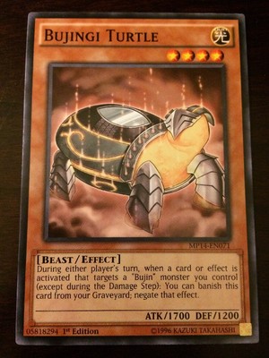 BUJINGI TURTLE MP14-EN071 Yugioh MEGA PACK TIN 2014 1st Edition NEW Near Mint x1-image